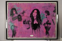 Very Large Original Painting by Scottish Artist Chas Williams