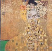 22ct Gold Inlaid Gustav Klimt Limited Edition Silkscreen 