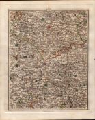 Midlands, Leicester Coventry, Northampton - John Cary’s Antique 1794 Map.