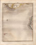 Cumbria & Kirkcudbright Coast John Cary’s Antique George III 1794 Map.