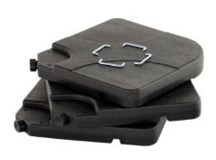 4x Banana Cantilever Parasol and Water Base - Black