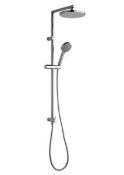 Brand New Boxed Fresh Dual Shower Head & Riser Rail Kit - Chrome RRP £140 **No Vat**