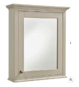 Brand New Boxed Country Living Wicklow Bathroom Mirror Cabinet - Taupe Grey RRP £265 **No Vat**