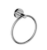 Brand New Boxed Aero Towel Ring - Chrome RRP £24 **No Vat**