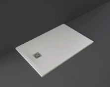 Brand New Boxed RAK Feeling Rectangular Shower Tray 800 x 1400mm - Solid White RRP £387.47