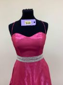 Rachel Allen Pink ballgown pageant/prom dress size uk 8
