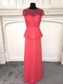Coral size 8 Alexia designer dress