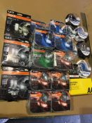 Joblot of Car Headlight Bulbs Osram, Phillips, Bosch