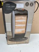 Morrisons 1200w Halogen Heater. RRP £24.99 - GRADE U