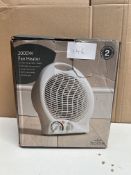 Morrisons 2000w Fan Heater. RRP £19.99 - GRADE U