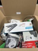 Large Assorted Box Containing Electrical/Home/Tech. Approx. RRP £200 - GRADE U