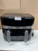 Tower 9L Dual Basket Air Fryer. RRP £139.99 - GRADE U