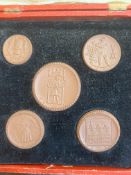 1921 Rare Complete Set Meissen Porcelain Coins