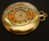 18ct Gold Half Hunter Slimline Pocket Watch