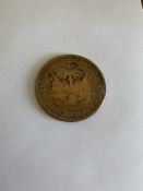 Republic of Haiti Rare 2 Centime Coin 1881