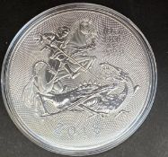 10 Ounce St. George 99.9% Silver £10 Coin