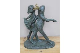 Frog Prince & Princess Garden or Home Ornament
