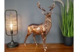 Large Bronzed Stag Ornament