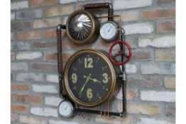 Large Industrial Factory Themed Clock