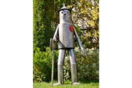Large Tin Man Garden Statue