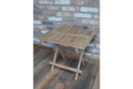 Teak Wood Folding (guests) Side Table