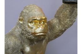 Large Golden Gorilla Light/Ornament
