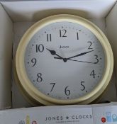 Clearance lot 4 Yellow wall clocks