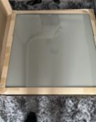 John Lewis Square Glass Table Frosted