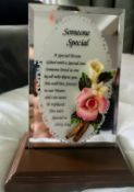 3 X The Mayflower Glass Collection Someone Special Plaque