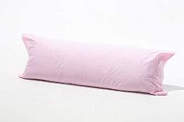 2 X Bolster Pillow Case King Pink Bolster Pillow Case 50% Polyester 50% Cotton Hand Or Machine Wa...