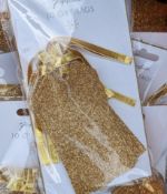 Clearance lot 20 packs gold gift tags