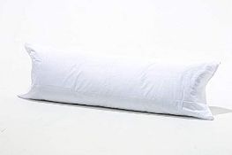 2 X Bolster Pillow Case King White