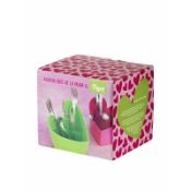 12 Green heart shaped cutlery drainer Removable Inner Basket.