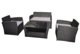 Keswick Black Sofa Set With Coffee Table