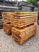 49x Hardwood Fresh Sawn African Billinga Timber Posts