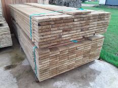 59x Softwood Pressure Treated Tanalised Timber Decking Boards / Planks