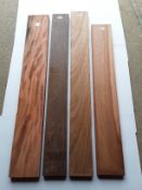 4x Hardwood Kiln Dried Timber African Kiaat, Panga Panga, Rosewood, Teak Boards