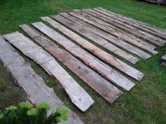 13x Hardwood Seasoned Sawn Waney Edge / Live Edge Timber English Oak Boards