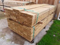 63x Softwood Pressure Treated Tanalised Timber Decking Boards / Planks