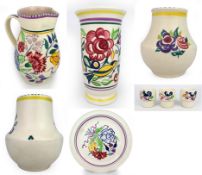 Collection of 8 Pieces of Poole Pottery Traditional