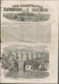 Dublin to Cork Opening GSW Railway Antique 1849 Victorian Print