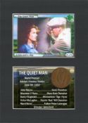 The Quiet Man Film John Wayne Mounted Original Irish Coin Metal Art Display