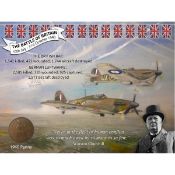 1940 The Battle Of Britain Hawker Hurricane Penny Metal Wall Art