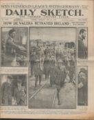 Sinn Fein & Germany 1918 Failed 2nd Rising Inquest Antique Newspaper.