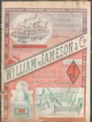 Rare Victorian Antique 137 Years Old Jameson’s Whiskey Advertising 1885