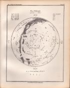 May Midnight Chart Victorian 1892 Balls Atlas of Astronomy 43.