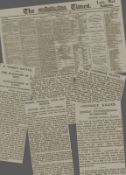 Easter Rising 1916 Antique Newspaper Wrong News Reported Connolly Killed Pearse Injured.