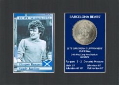 Rangers FC Wins 1972 ECWC Mounted Card & Coin Gift Set-9