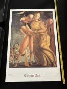 Three x Giorgio Chiricio Posters 1986, 2x 1992
