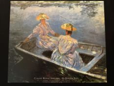 La Barque Bleu By Claude Monet 1991